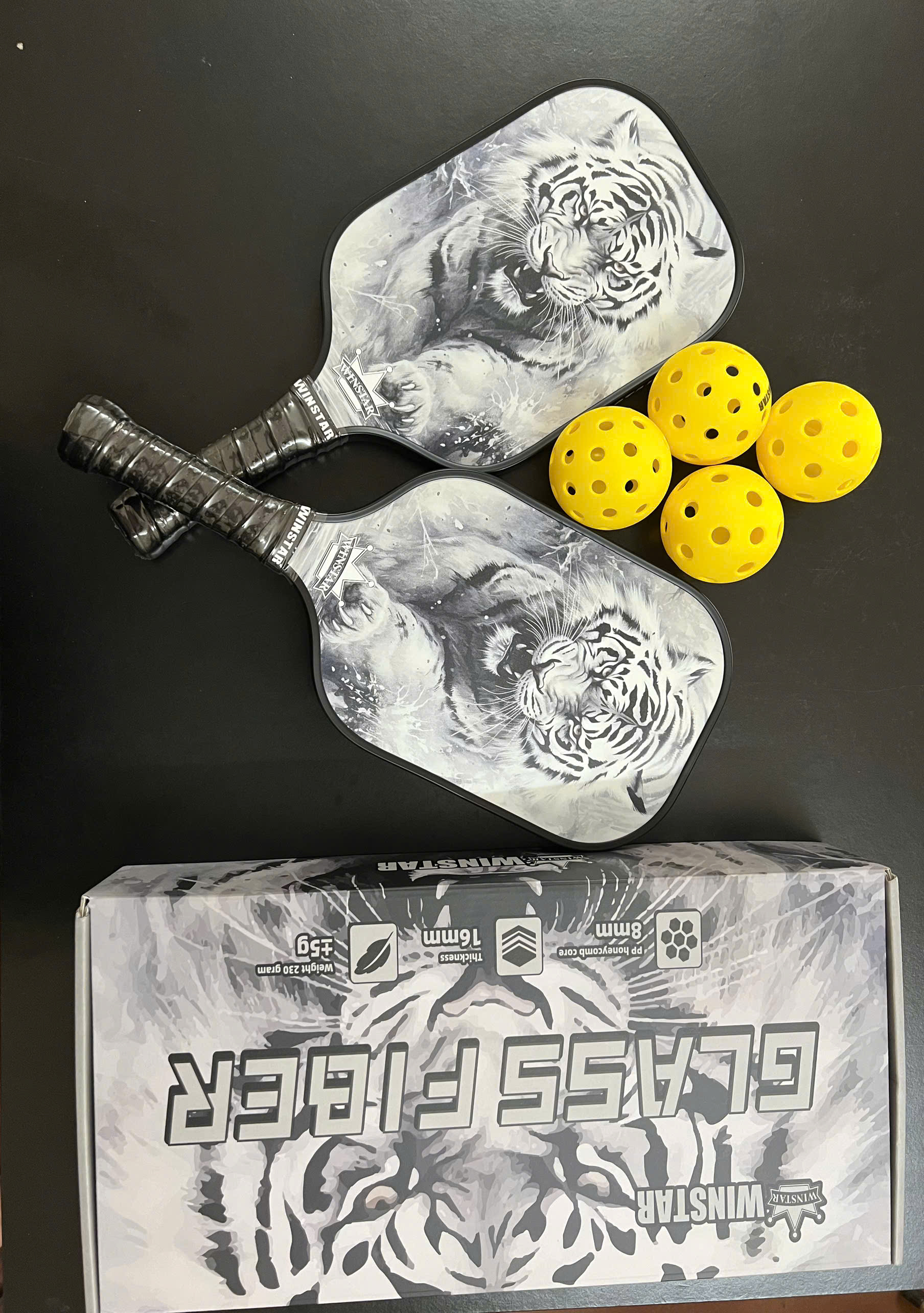 VỢT CẶP PICKLEBALL WINSTAR FIBER CARBON